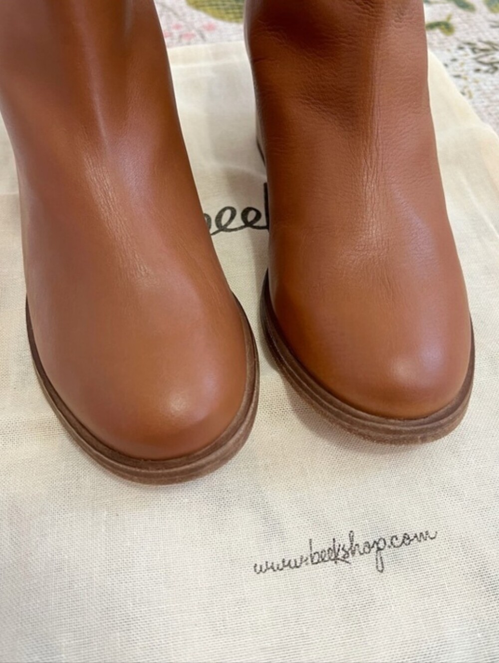 New In Box Anthropologie Beek Pheasant Leather Boots - Picture 7 of 16